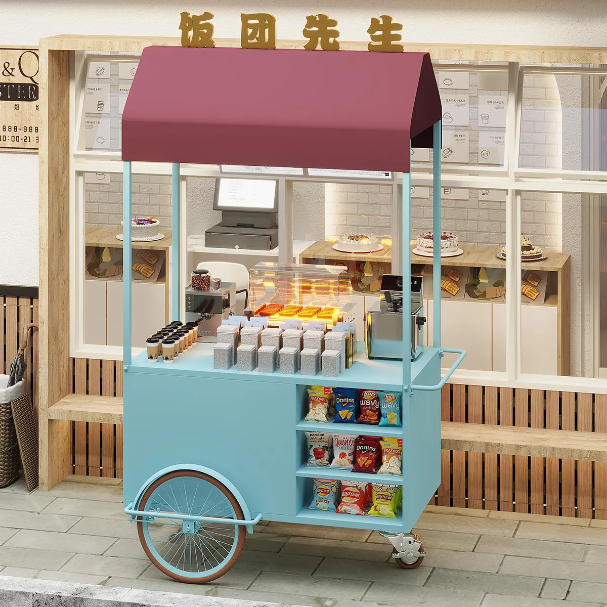 LLMM1 wrought iron float sales car mobile shopping mall promotion large commercial promotion car