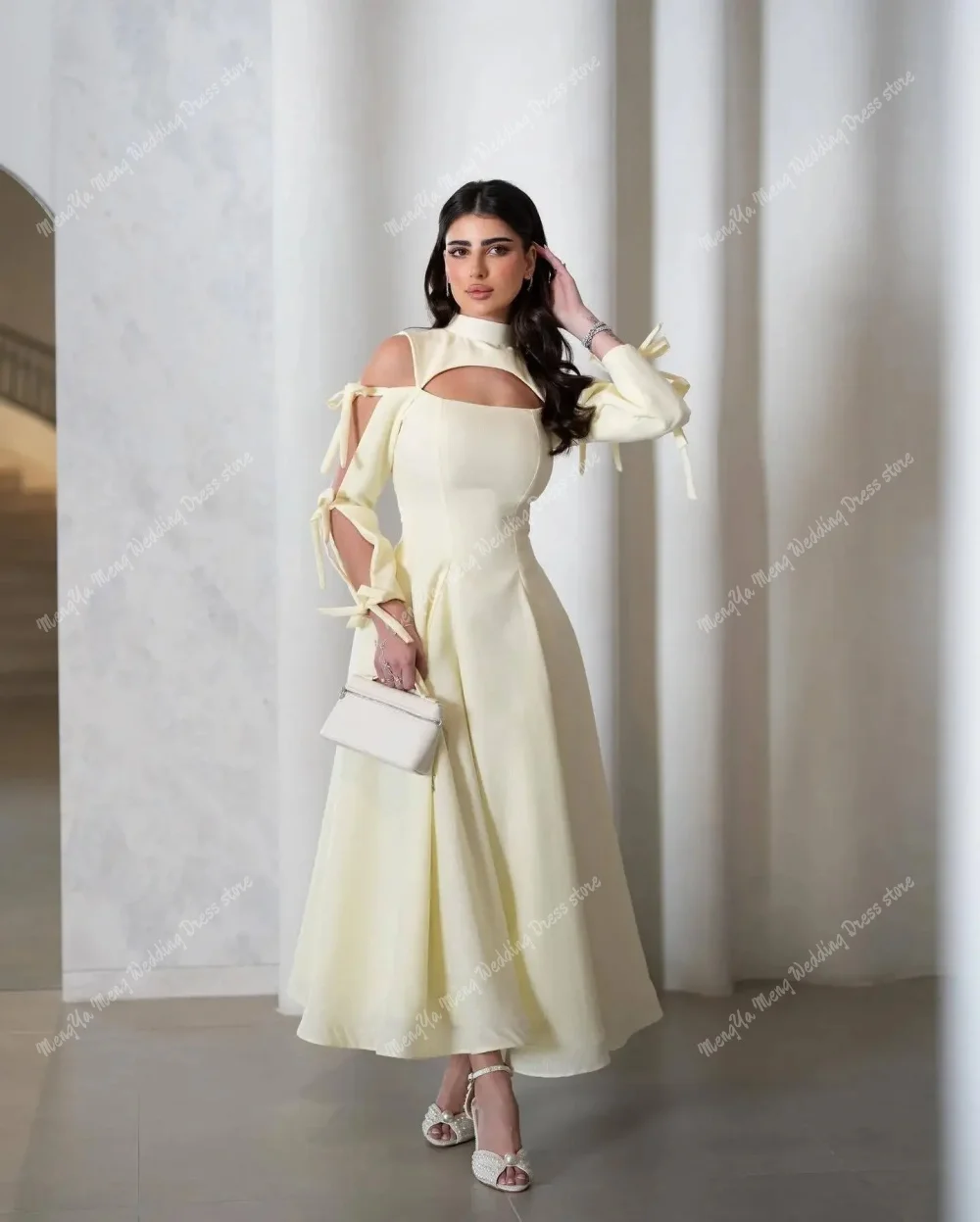 ZHUISHU A-line Evening Dress Sexy Sweetheart Cut Out Sleeves Prom Gowns Customized Saudi Arabric Ankle Length Prom Gown 2025