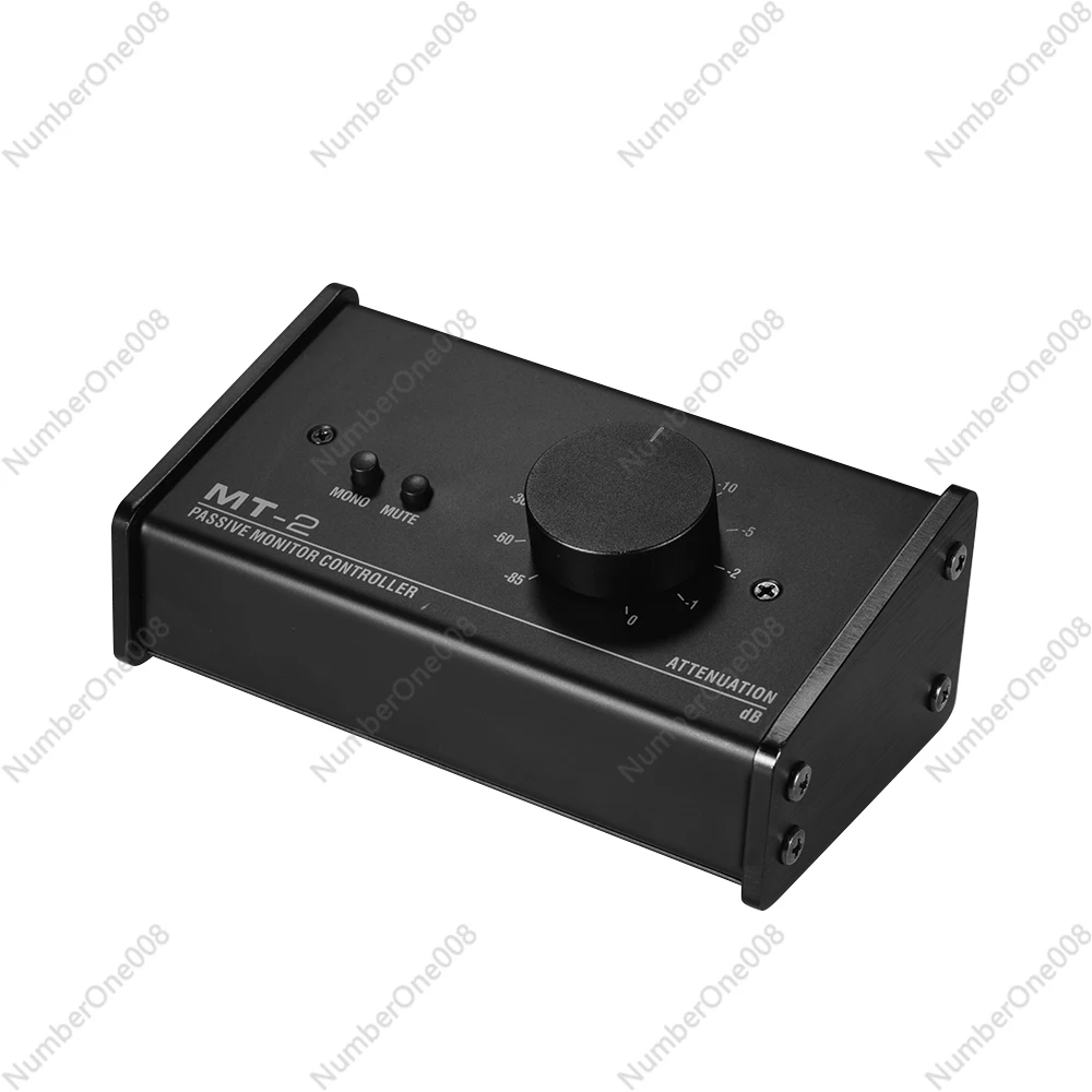 MT-2 Passive Monitor Controller Audio with XLR 3.5mm Inputs Outputs Supports Attenuation Control Mute Function Tools Stage Audio