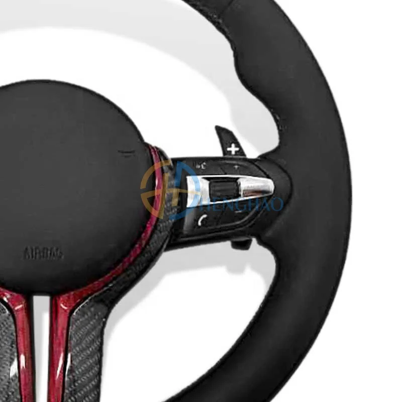 Customized M Sport Leather Steering Wheel Fit for BMW F10 F15 F20 F25 F30 M3 M6 M5 Carbon Fiber Steering Wheel - view 4