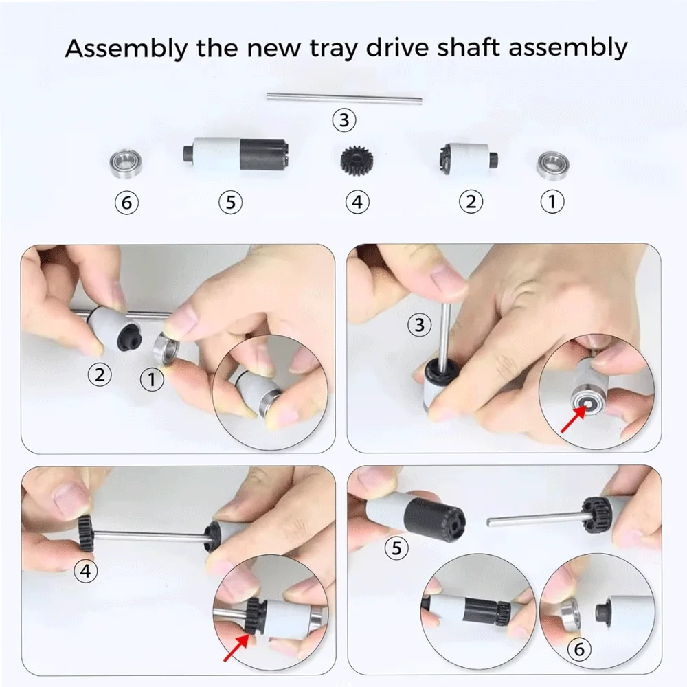 

Комплект валов для лотка подачи CFS, оригинальный, Creality, PPS+40%GF, PA46+30%GF, D16×d8×h5_5, для 3D-принтеров CFS