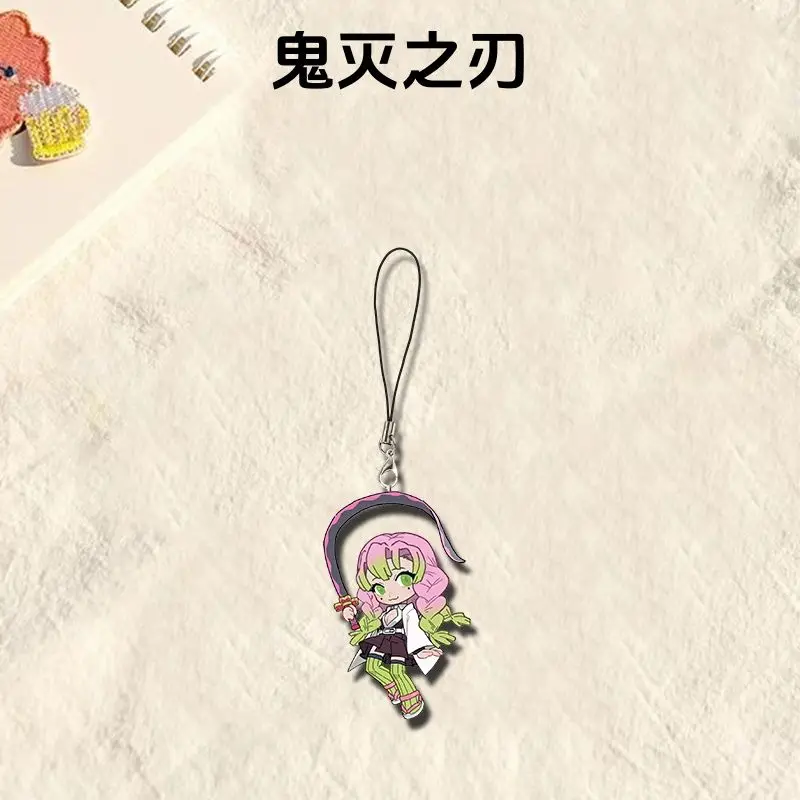 Demon Slayer Ganlu Temple Mitsuri Ihei Xiaoba Nei Small Portable Creative Anime Decoration Pendant Fashion Mobile Phone Chain