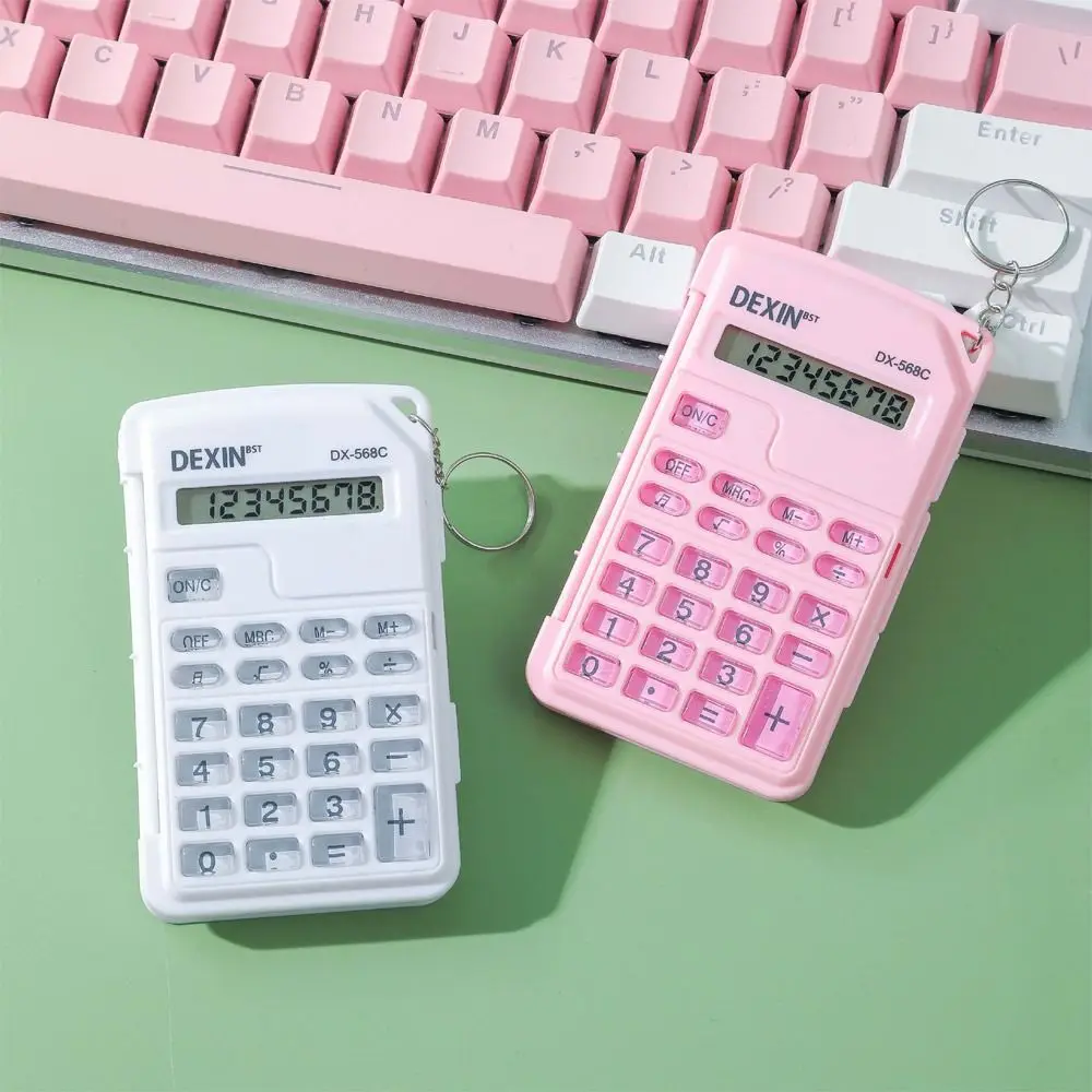 Flip Cover Calculator Mini Portable Math Calculator For Office Accounting School Students