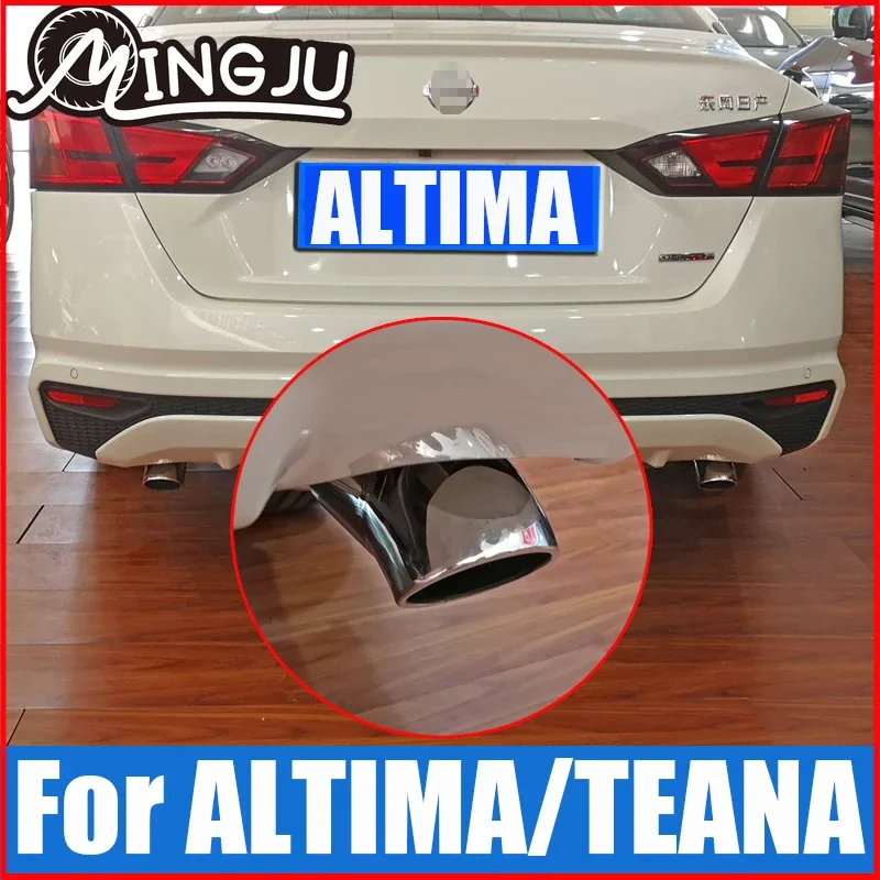 

Styling Cover Stainless Steel Muffler Pipe Outlet Dedicate Exhaust Tip Tail For Nissan Teana Altima 2019 2020 Accessories