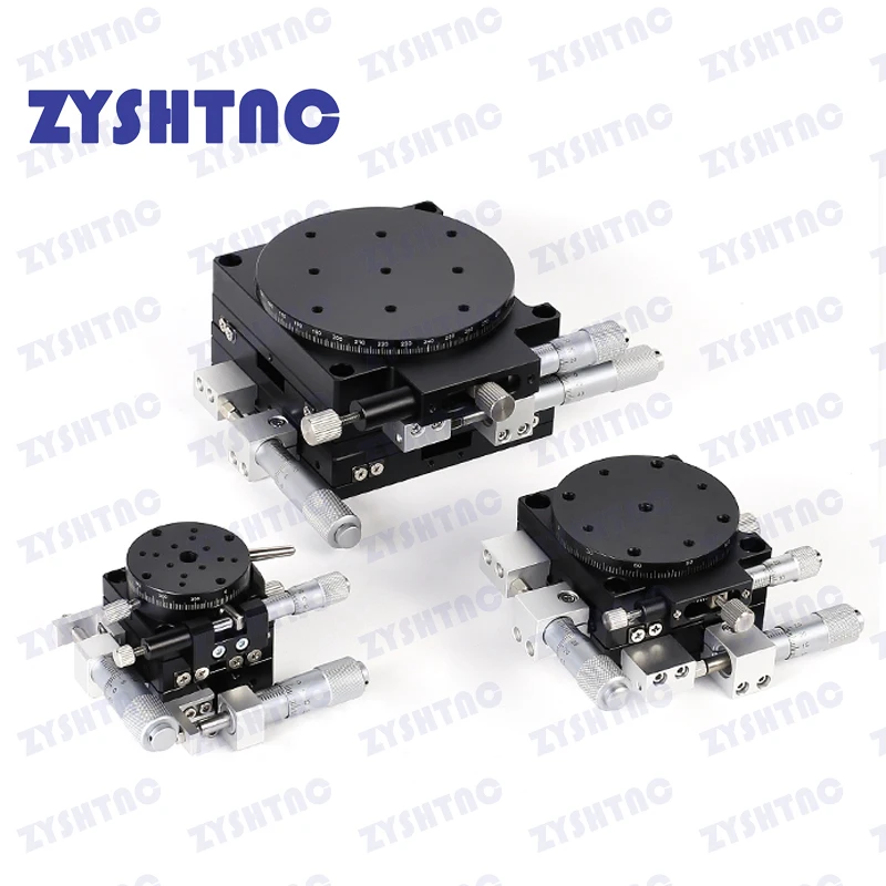 Xyr Eixo Micrômetro Manual Plataforma de Corte Mesa de Tradução Trilho Cruzado Alta Precisão 40 mm 60 mm 90 mm 125 mm Ls60-lm