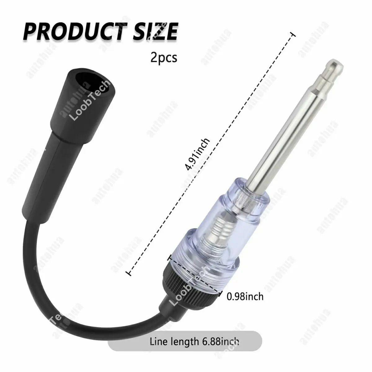 Probador de bujías con luces indicadoras Probador de chispas Motor pequeño para comprobar el sistema de encendido