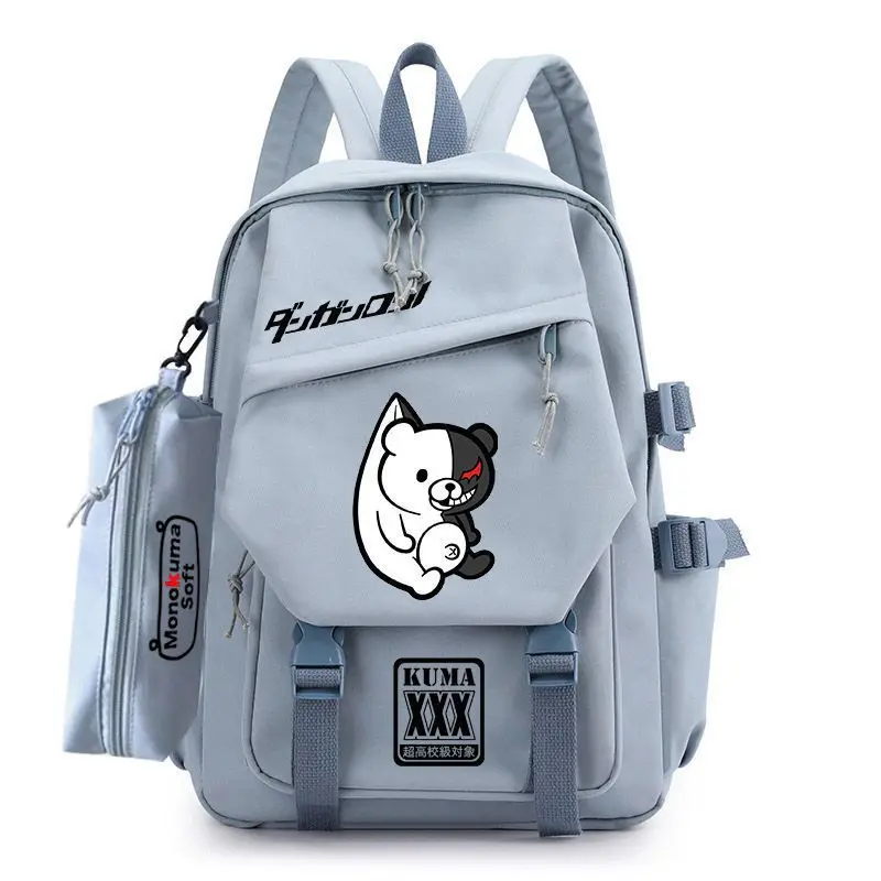 

Funny Danganronpa Bear Anime Backpack Teenagers Schoolbag Students Book Travel Bag For Girls Boys