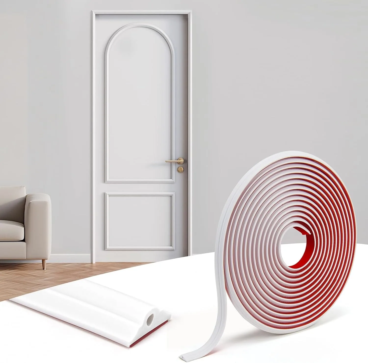 1PC Flexible Peel and Stick Crown Molding Trim, Self-Adhesive Panel Moulding Décor Lines for Wall Door Cabinet Frame, Mirror Win