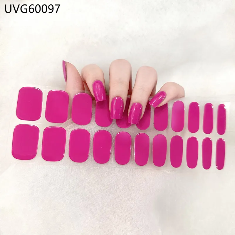 Pegatina 3D navideña para manicura, Parche de uñas de Gel semicurado, adhesivo deslizante, accesorios de manicura DIY para mujer, lámpara UV, moda