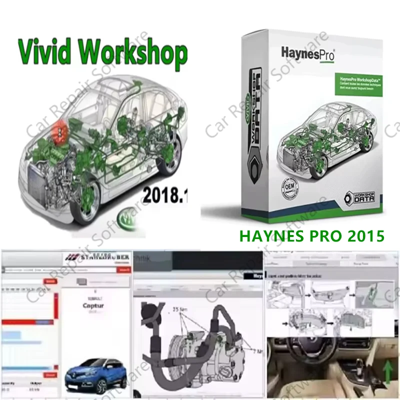 Latest 2025 Version HAYNES PRO Vivid 2015.1+vivid 2018 Software Automotive Workshop DATA Repair Software