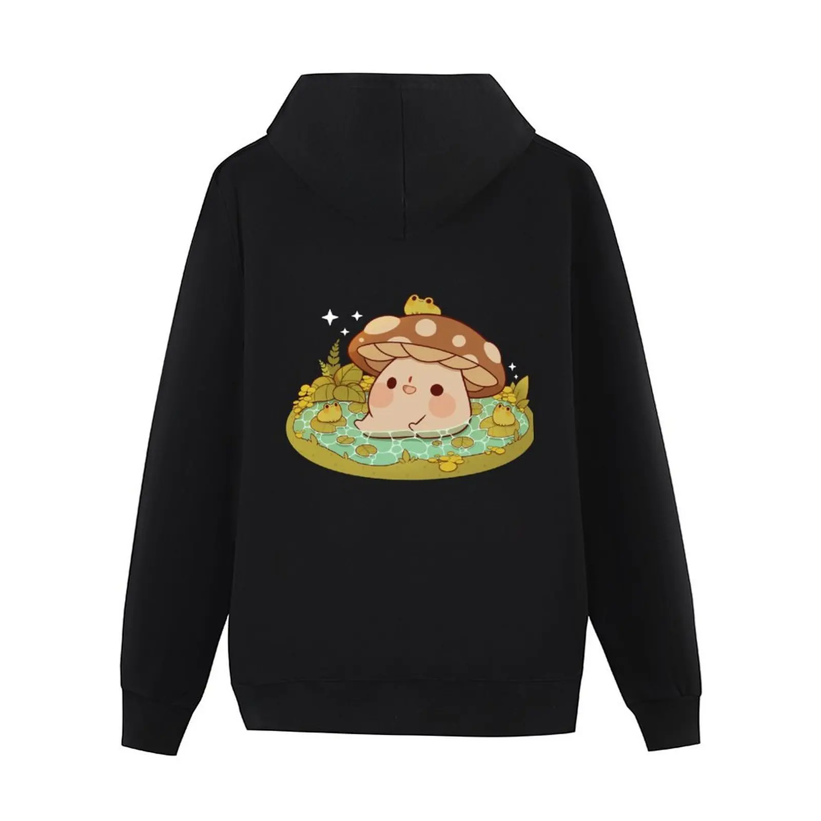 فطر لطيف في بركة الضفدع ملابس هوديي للرجال معطف رجالي ملابس جمالية ملابس رجالية هوديس وبلوزات جديدة #3