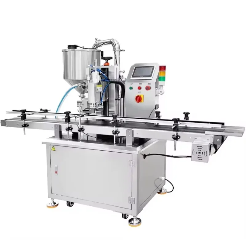 精密 1 つまたは 2 つのノズル液体リップスクラブジャーボロネーゼハニージェル液体自動高速ローターポンプ充填機