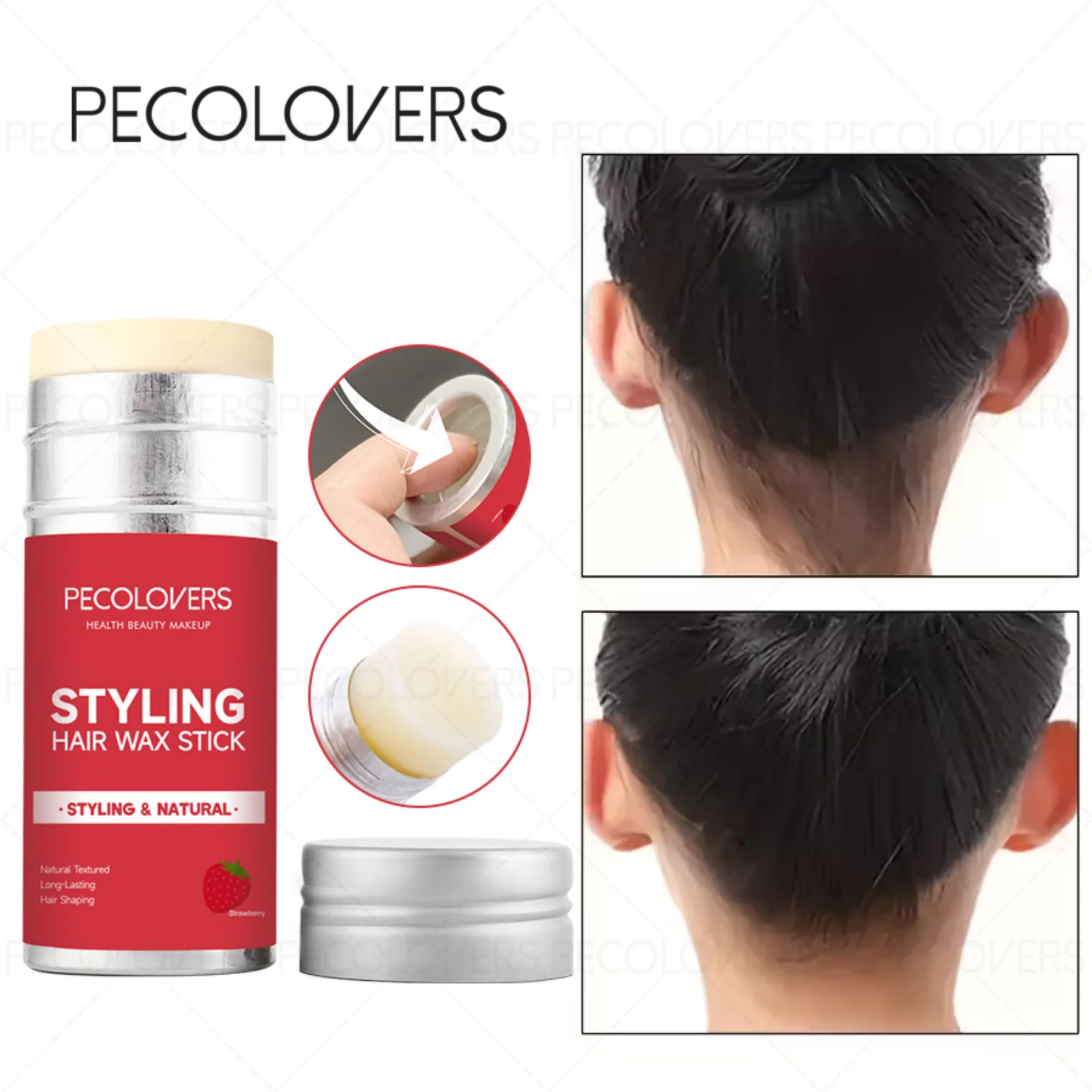 

1 шт. восковая палочка для волос - артефакт для разрушения волос, долговечный водонепроницаемый гель для укладки волос, ежедневный макияж