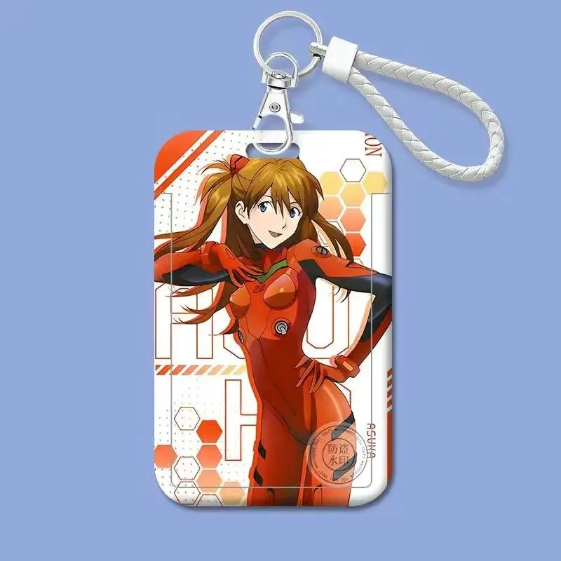 EVANGELION Kaarthoes Anime Cartoon Ayanami Rei Student Campus Kaarthouder Schooldeur Toegang Maaltijdkaart Shell Werknemer Kaarten Case