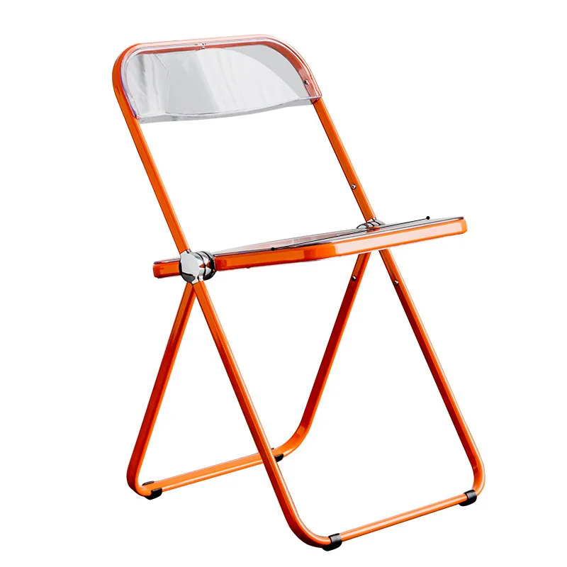 

Transparent chair Simple plastic crystal backrest Internet celebrity stool