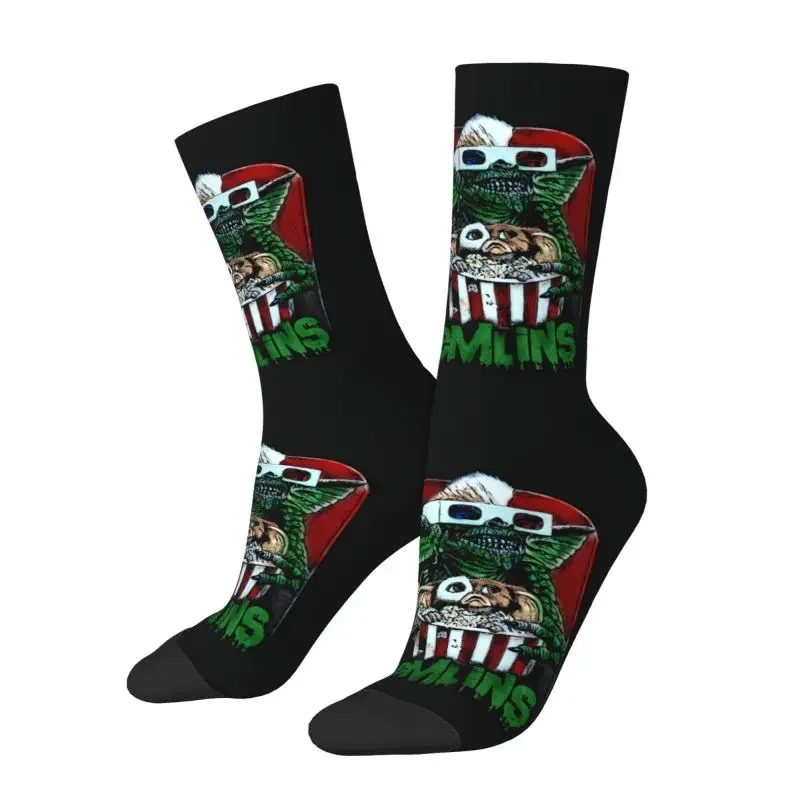 Cool Printed Gremlins Socks for Men Women Stretch Summer Autumn Winter Gizmo 80s Movie Mogwai Horror Retro Crew Socks