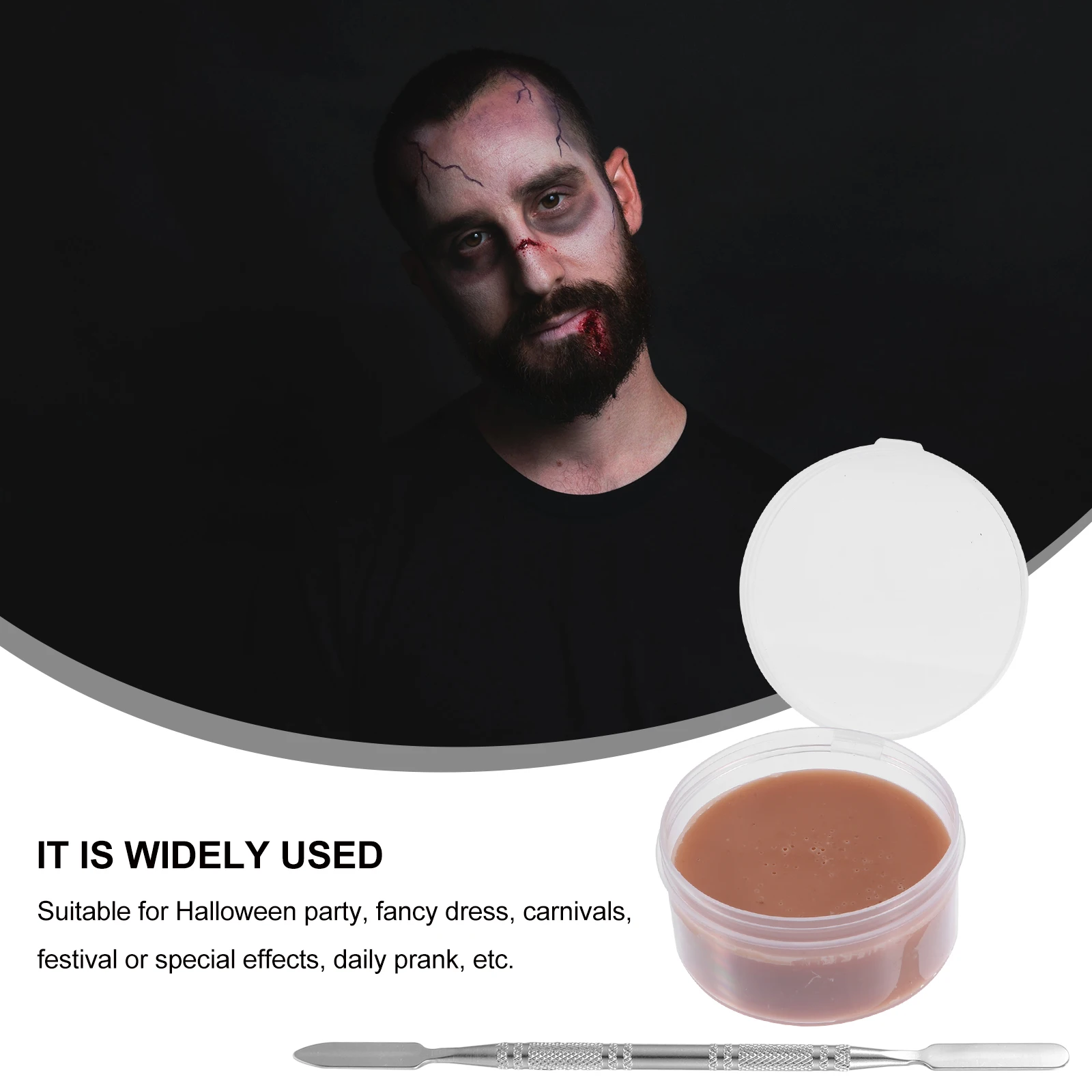 

2 Pcs Special Effect Makeup Wax Wound Skin Scar Body Paint Pores Stage Face Painting