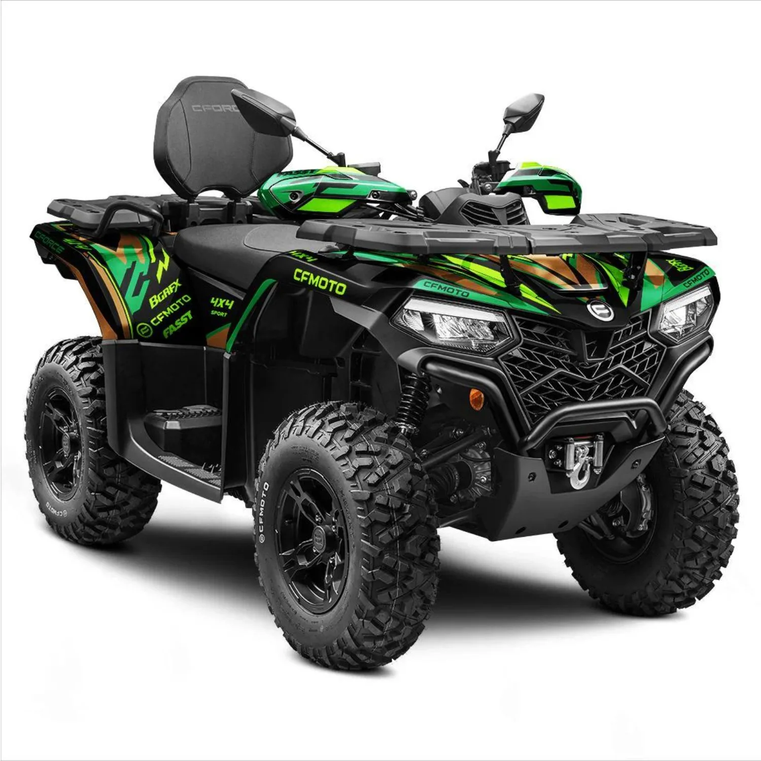 Body Fairing Sticker Decals Protective Quads / Atv 4x4 Full Graphic Kit For CFMOTO CFORCE 400+450+500+520 2022-2026 Design-42