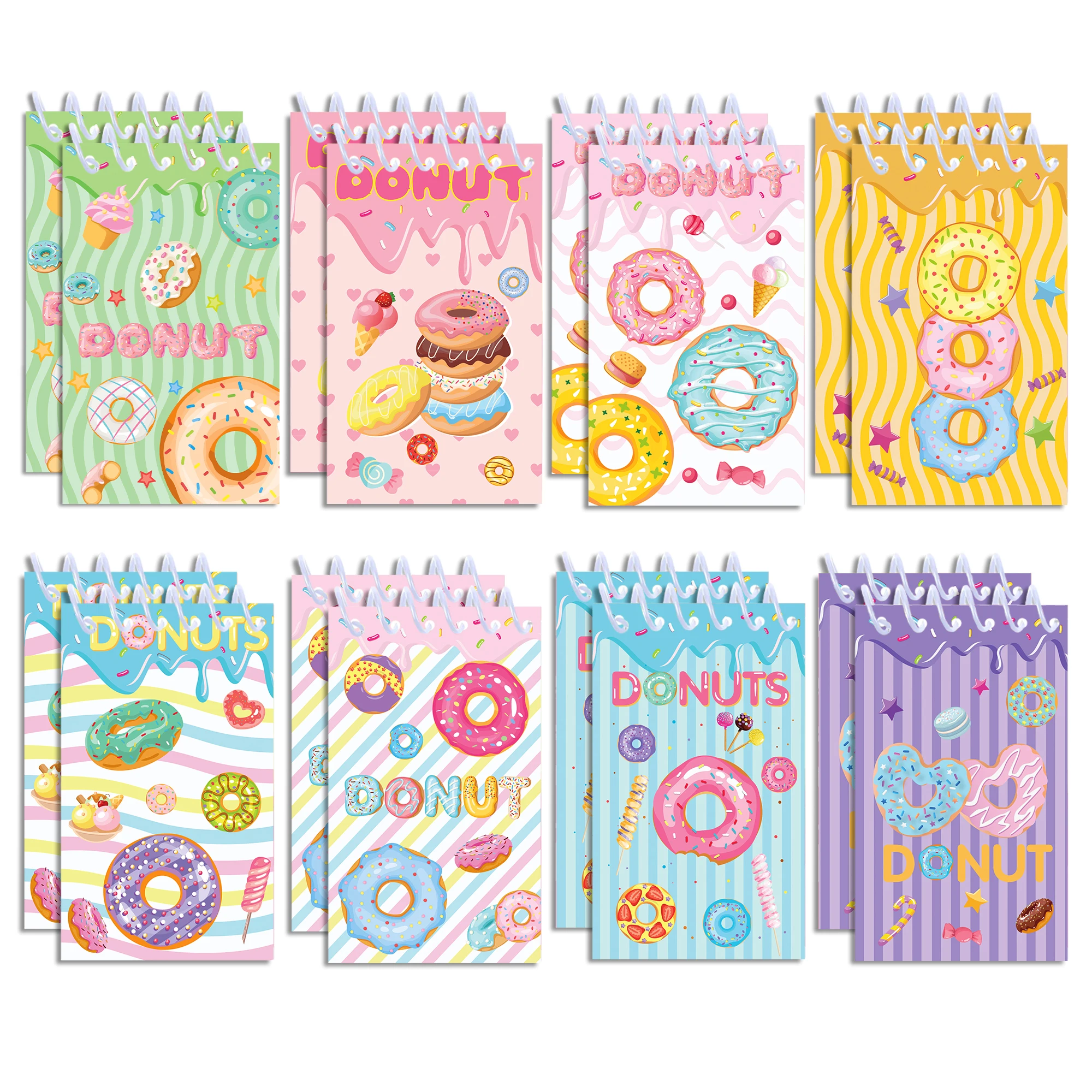 8pcs Donut Mini Notebooks Memo - Meal Prep Notebook review and price