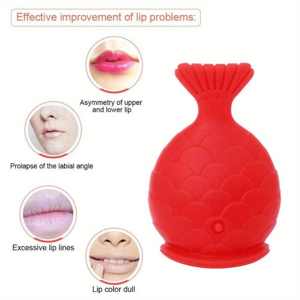 Lip Plumping Tool - Zachte siliconen natuurlijke lipverbeteringstool, gezichtsoefeningen voor vollere, vollere, glamoureuze lippen