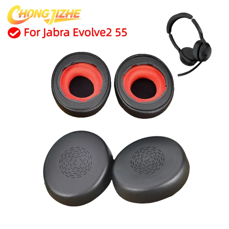 

Replacement Ear Pads for Jabra Evolve2 55 Headphones Ear Cushions, Headset Earpads, Ear Cups Earmuffs