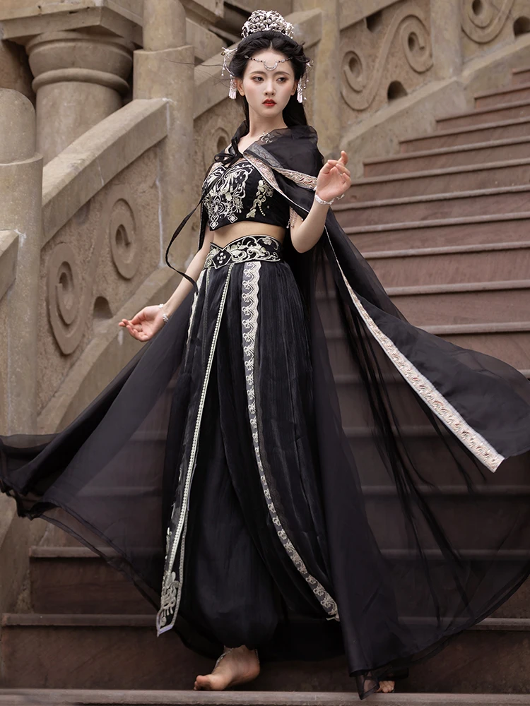 

Оригинальный женский ханьфу Xianchuxi [Exotic Girl] в экзотическом стиле, для западных регионов, Хань Су Дуньхуан, летняя коллекция