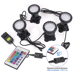 RGB Waterproof LED Underwater Light Lamp Swimming Pool Fountains Pond Water Garden Aquarium Underwater Spot Light