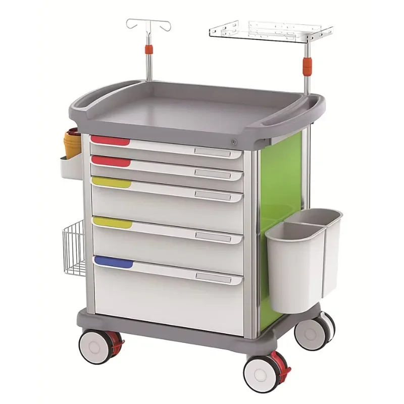 

Emergency trolley with drawers for anesthesia multifunctional care drug trolley