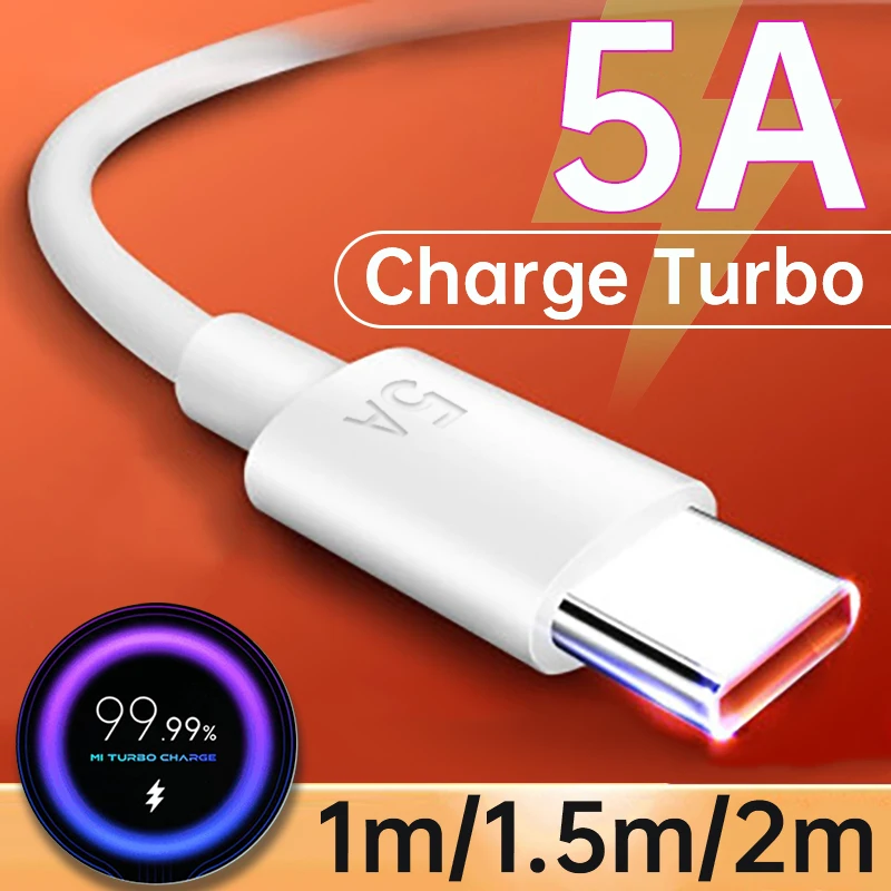 2m 1m Original Xiaomi Turbo Charge Cable 5A USB Type C Cord Line Kabel For Mi 11 10 9 Pro 9Se CC9 Pro Note 10 Lite Redmi K40 Pro