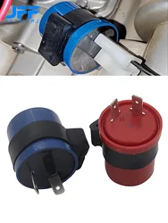 DC 6V 12V Input Motorcycle Blue Inbuilt Beeper Flasher Turn Signal LED Blinker 2 Pins Motor Buzzer Flasher Relay Indicator