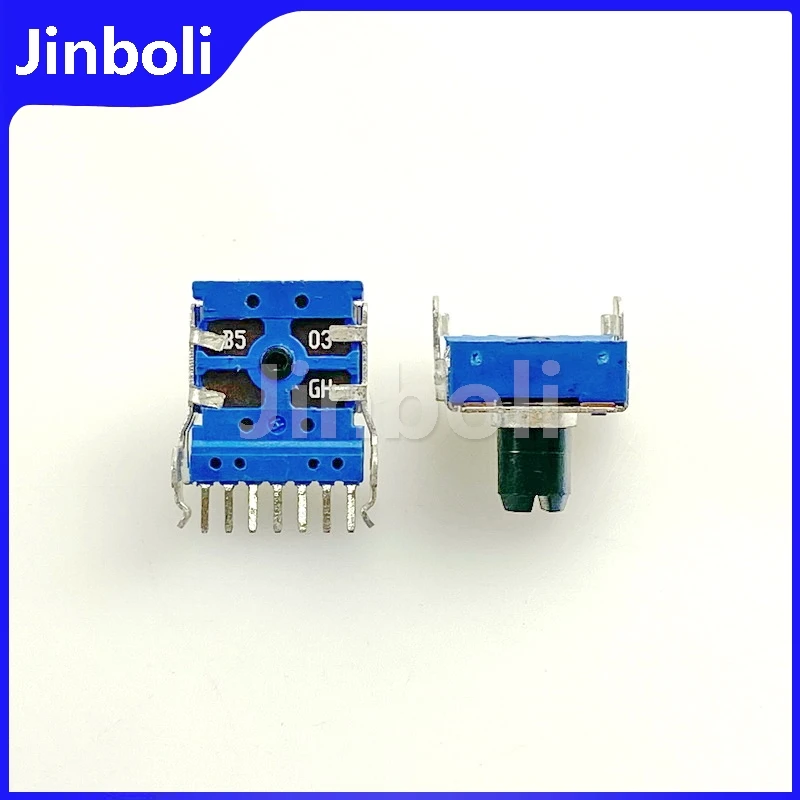 3PCS RK14 Type B50K Horizontal 7-pin Double Potentiometer Mixer Synthesizer Power Amplifier Tone Volume Adjustment