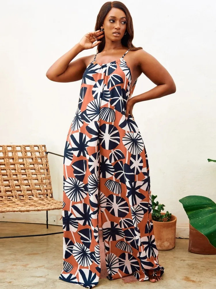 Plus Size Women Clothes Jumpsuit Spring Summer Clothes Urban Leisure Bodysuit New 2026 Tracksuit Jumpsuit Wholesale Dropshipping