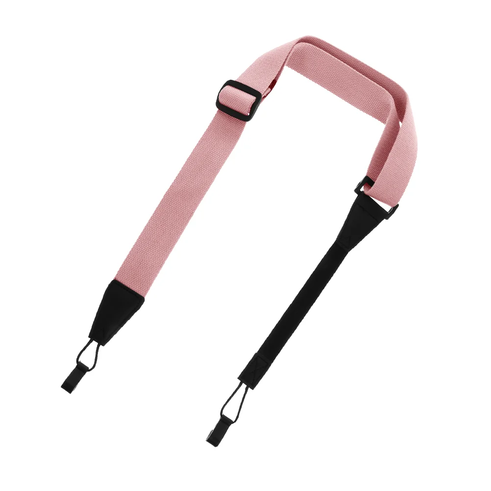 Guitar Strap Ukulele Instrument Simple Cotton 147X3X04CM Shoulder Belt Holding Pink Sling Durable