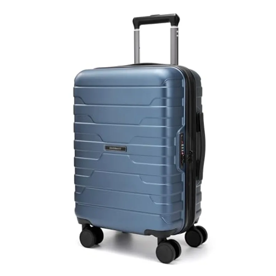 

Чемодан BAGSMART для ручной клади, 19 дюймов (длина) x 14 дюймов (ширина) x 9 дюймов (высота), одобрен авиакомпаниями, с колесами-спиннерами, легкий, 20-дюймовый чемодан с замком TSA, расширяемый