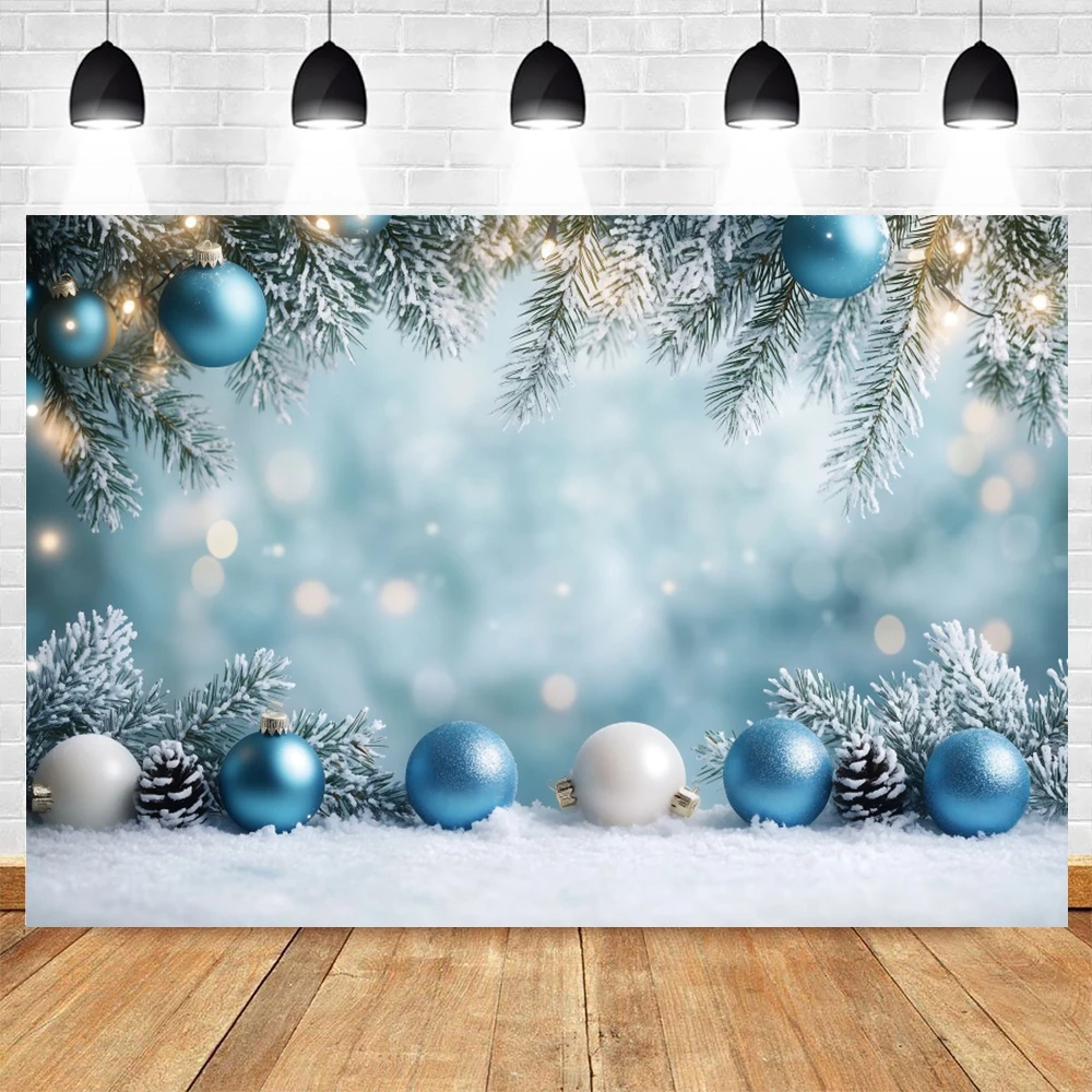 Winter Snowy Bells Backdrop Christmas Winter Baby Kids Birthday Party Art Portrait Photography Background Photo Studio Props