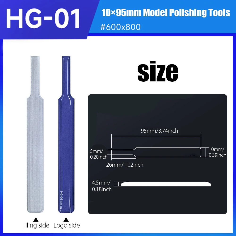 

Stedi 2.0 Upgraded Glass File Washable / Durable Model Polishing Tools Nub Marks Remove Grinding / Sanding Modeler Hobby Tool