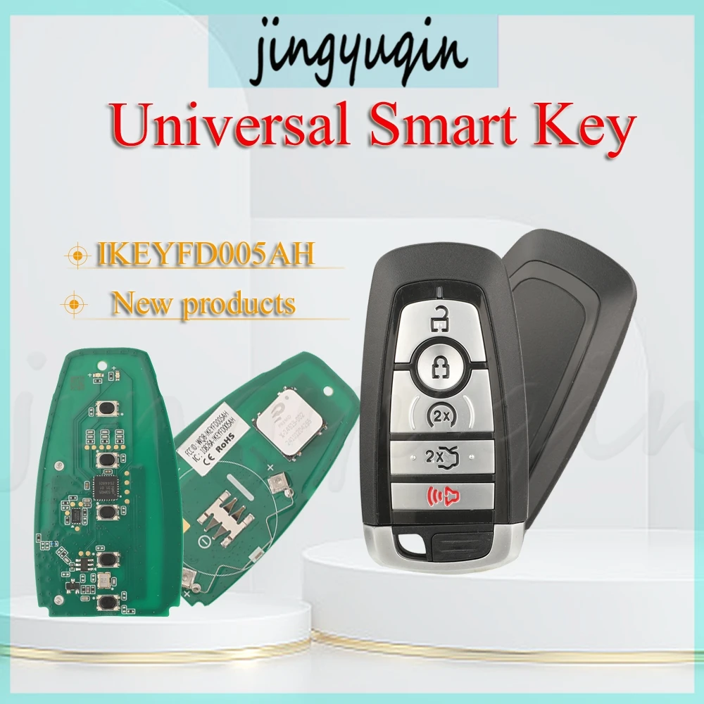 

Jingyuqin 5 кнопок 868/902 МГц для умного ключа Autel KM100 IM508 IM608 KM100E универсальный смарт-ключ IKEYFD005AH