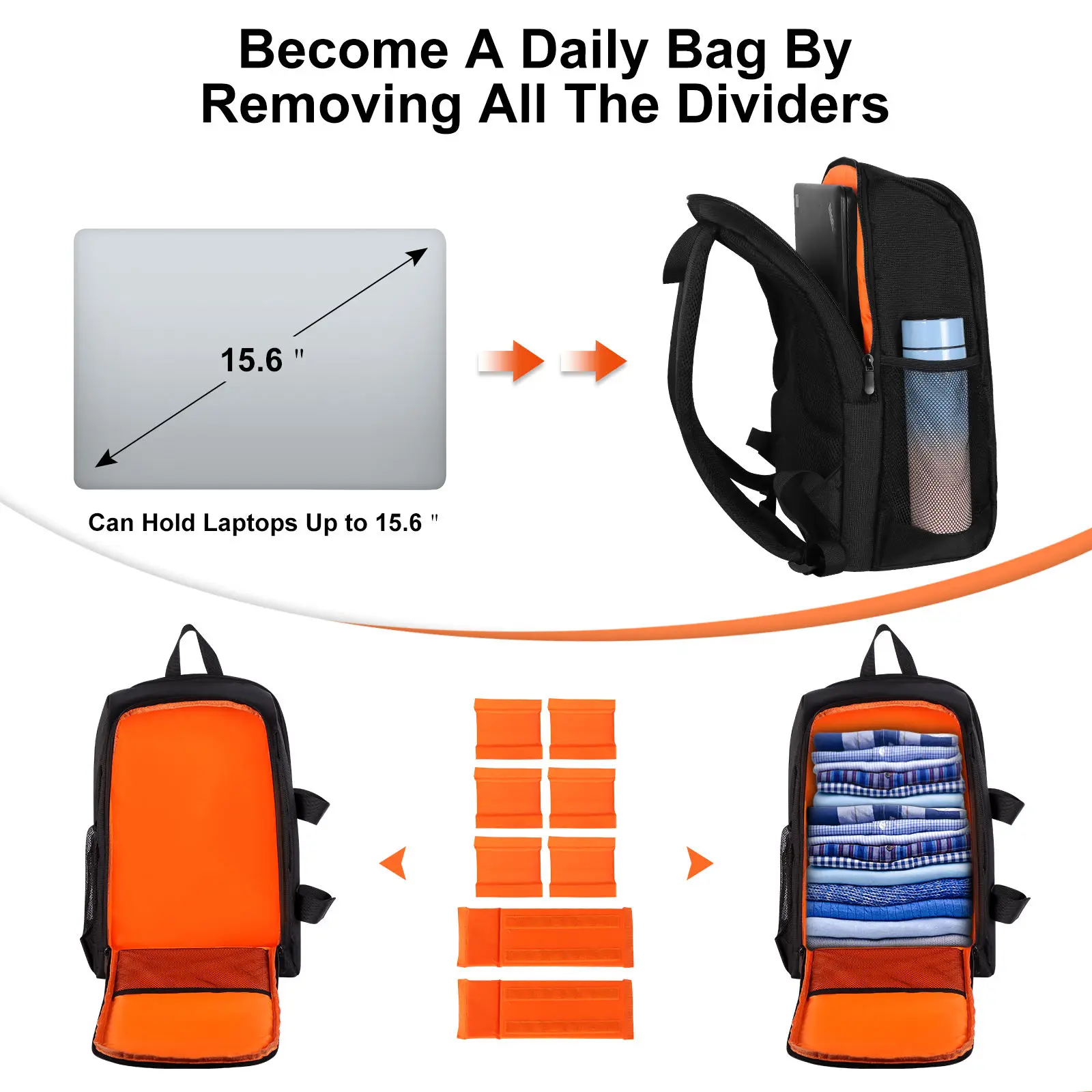 Mochila de câmera profissional com logotipo personalizado para DSLR/SLR/bolsa de fotografia à prova d'água sem espelho com suporte de tripé para exterior