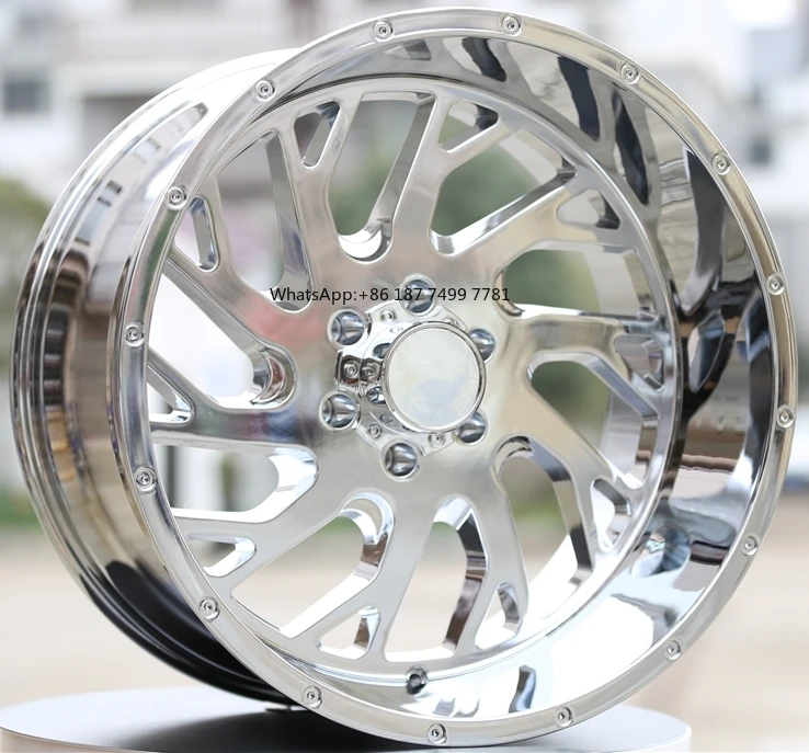 

Large 20\" 22\" 24\" Wide-Edge Electroplating Modified Aluminum Alloy Wheel Hub 5 Holes 6 Holes 8 Holes for Pickup SUV Off-Road