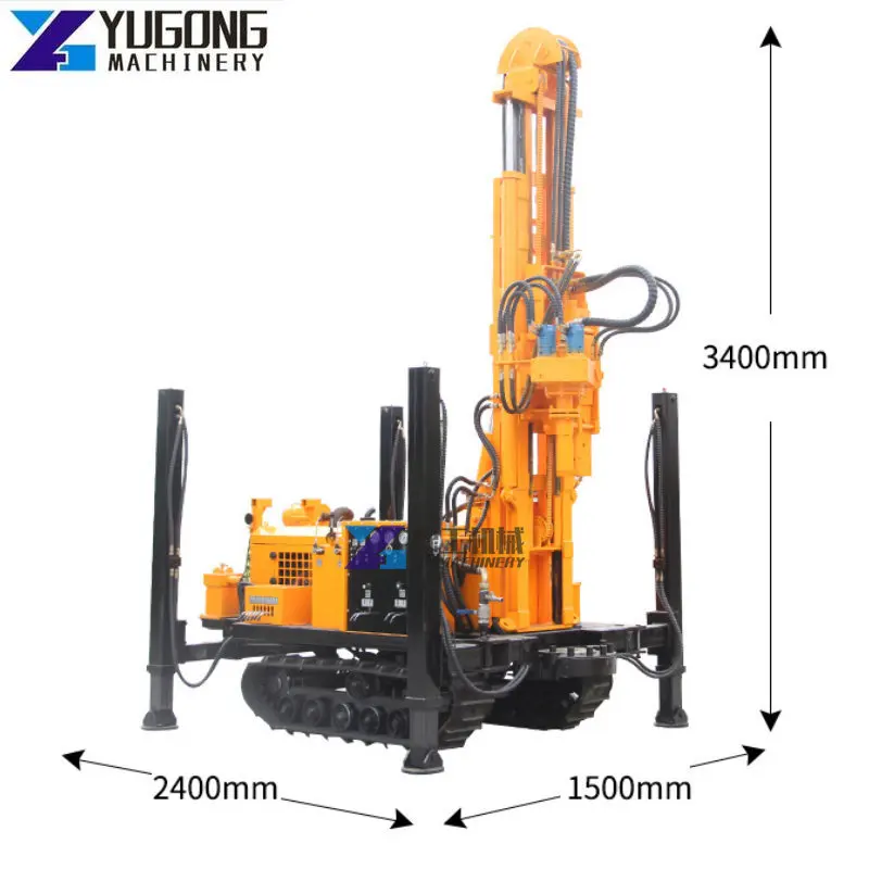 Crawler Deep Water Well Rotary Drilling Rig Quality Soil Core Sample Drilling Rig Machine Equipment for Geological Exploration