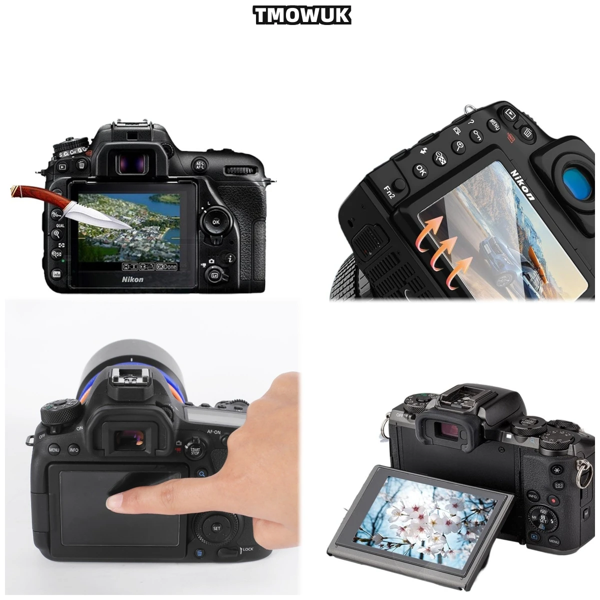 

For Nikon D7500 Tempered Glass Screen Protector LCD Film 9H Hardness HD Clear Anti-Scratch