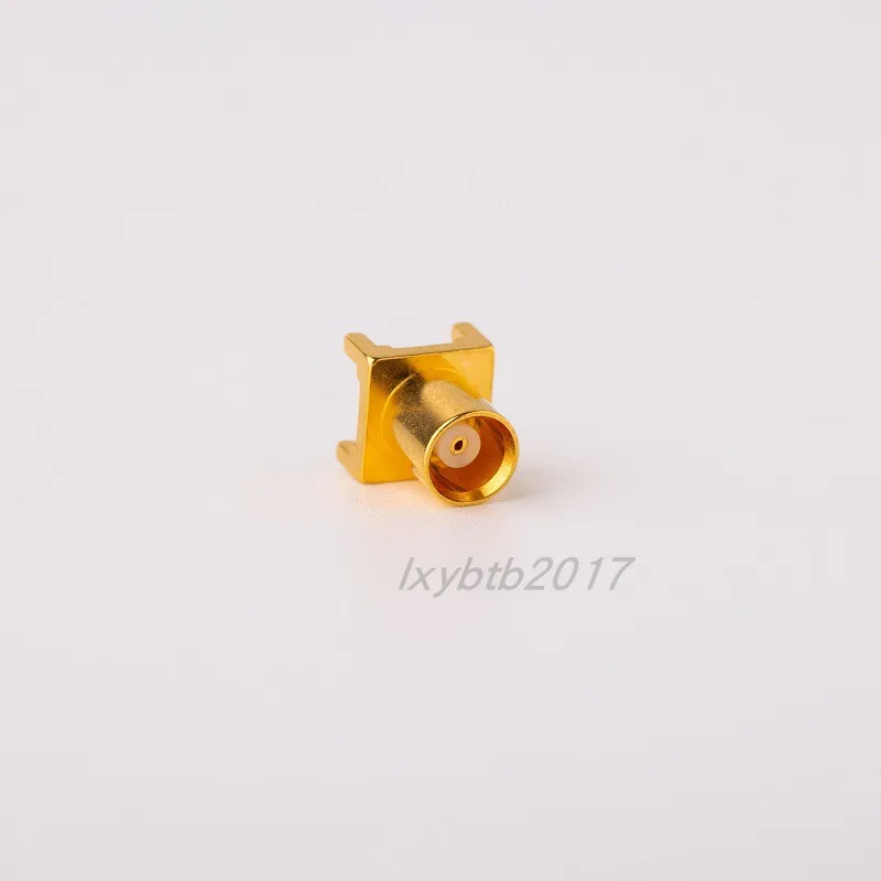 RF connector MCX-KHD5 board height 6.1mm foot length 1.7mm straight female head PCB solder plate socket MCX-K