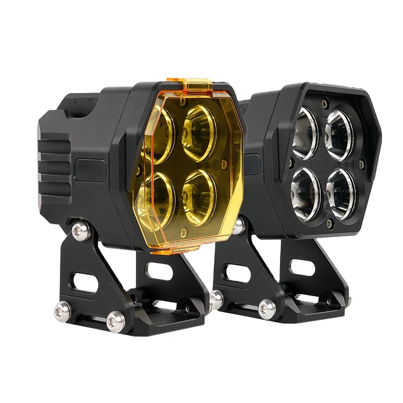 

3 дюйма, высокая яркость, 46 Вт, двойной цвет, пятна, фотовнедорожник, трактор, грузовик, мотовездеход, светодиодный рабочий свет, мотоцикл