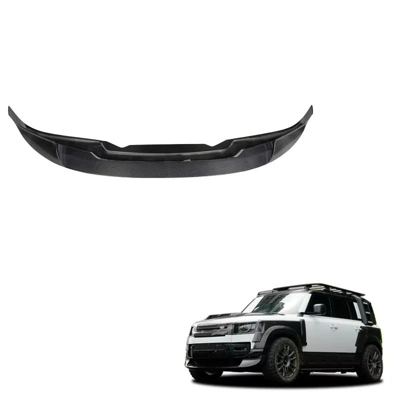 

Reli3 Langyu Car Exterior Body Parts Front Bumper Lip Dry Carbon Fiber KN Style Front Splitter for Land Rover Defender Front Li