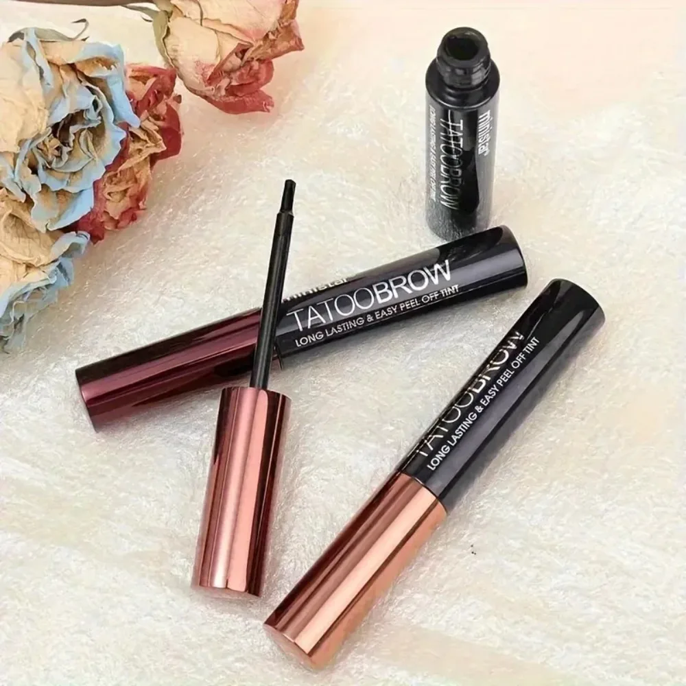 เจลเขียนคิ้วแบบลอกออกได้ 3 สี กันน้ำ กันเหงื่อ สีติดทนนานแบบกึ่งถาวร สูตรลอกออกง่าย ใช้งานง่าย