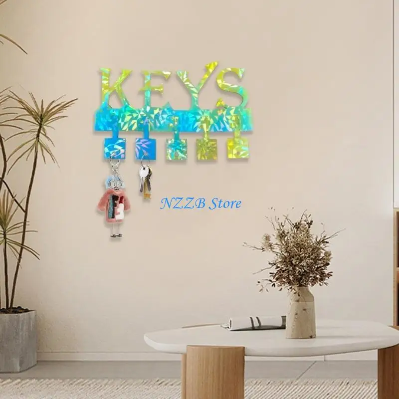 

T21F Convenient Letter Mold Holographical Keychain Holder Mold for Home