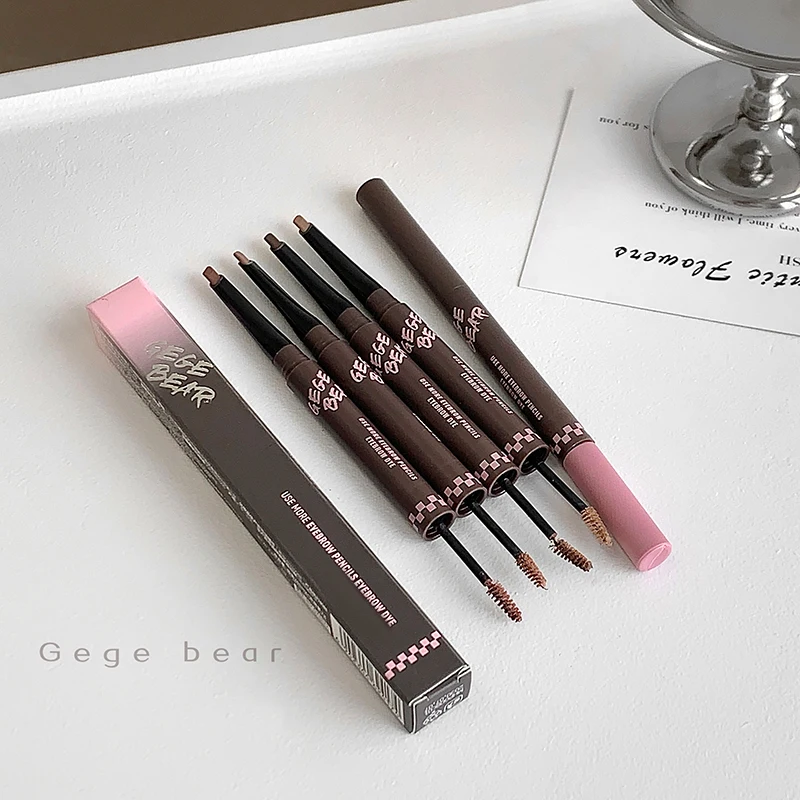 Gege Bear 2-in-1 Eyebrow Pen, Eyebrow Dyeing Cream, Hair Flu, Wild Eyebrow, Multi functional