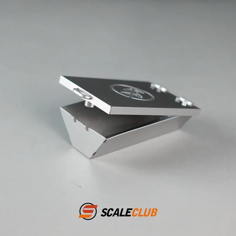 RC Scaleclub Model For Tamiya 1/14 Tractor Container Truck Truck Metal Fender Toolbox For Tamiya Lesu Rc Truck Trailer Tipper
