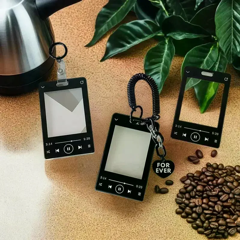 Revolutionary Audio Device Star Image Card Holder Student Badge Holder Image Display Secure Card Case Keyring Pouch Charm