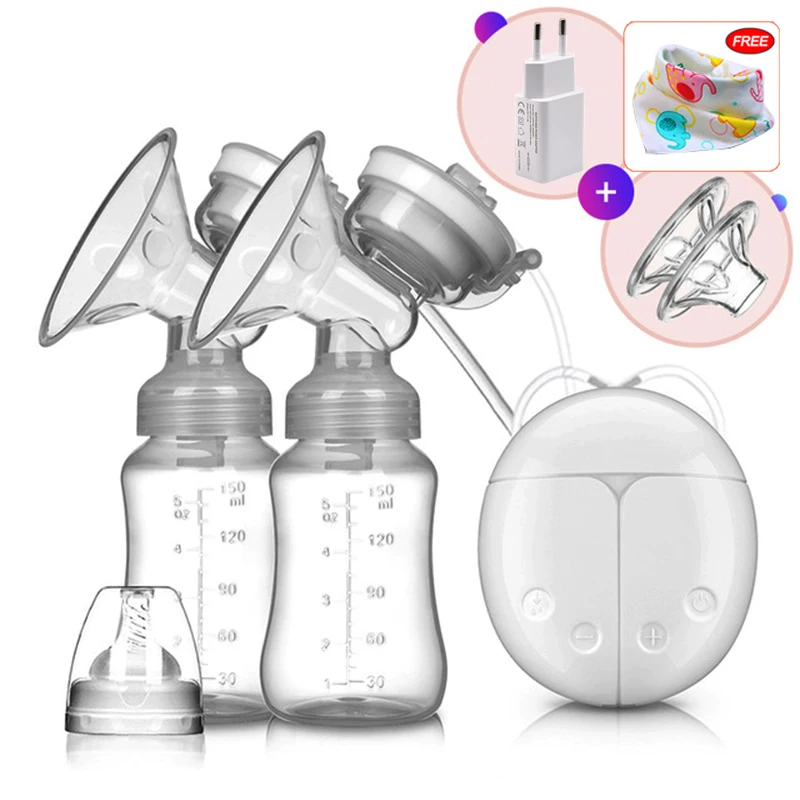 Extractor de leche eléctrico unilateral y bilateral, extractor de leche manual de silicona, accesorios de lactancia para bebés